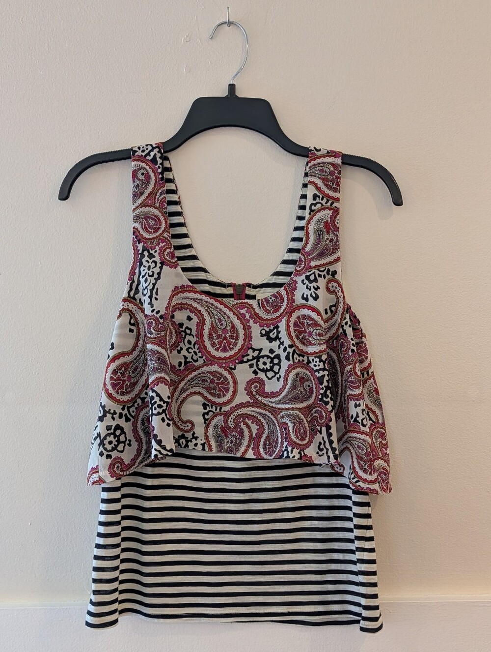 Anthropologie - Meadow Rue Tank Top Blouse Multicolor, Mixed Media, XS
